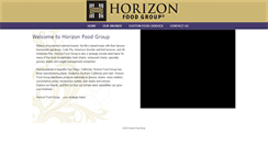 Desktop Screenshot of horizonfoodgroup.com