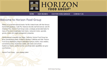 Tablet Screenshot of horizonfoodgroup.com